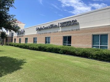 Outside front of building
