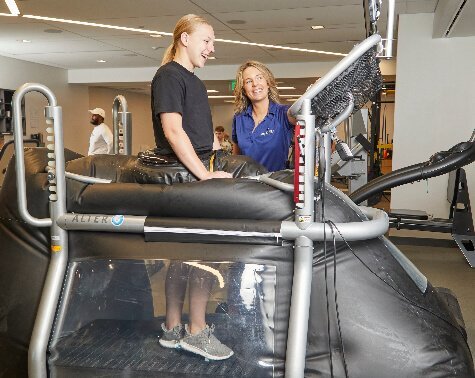 Patient on Alter G