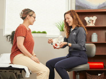 Patient with therapist 